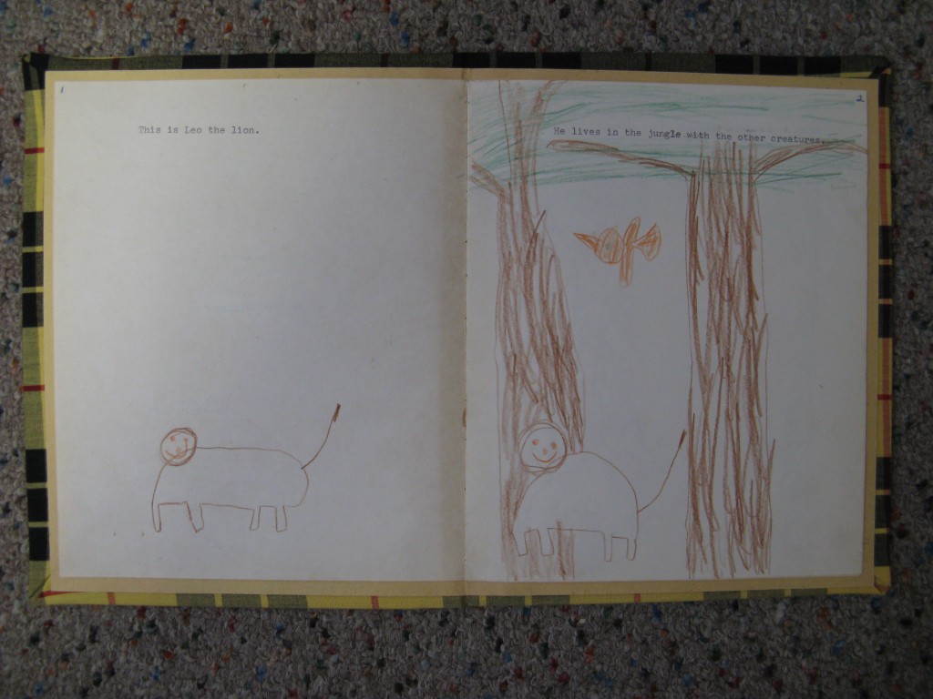 My first book - written in first grade - was entirely dictated. I drew the pictures.